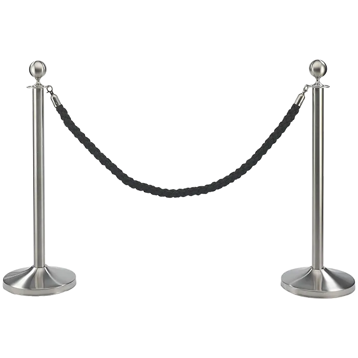 Stalp de delimitare satinat pentru muzee - BARRIER 2 [1]