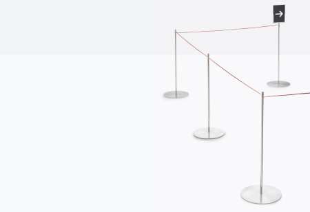 Stalp delimitare pentru evenimente cu design modern minimalist - INOX 5171 [2]