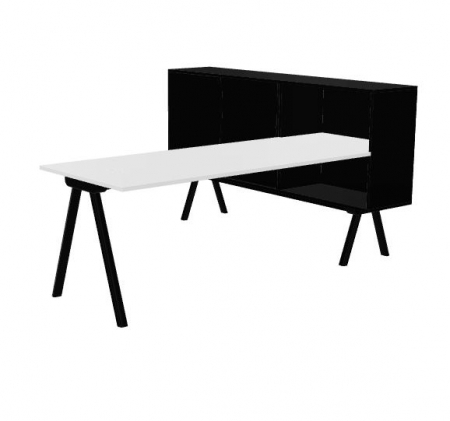 Statie de lucru compus din birou si dulapior WORKSTATION 180 [6]