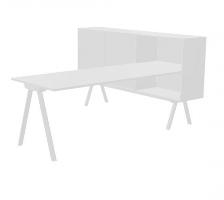 Statie de lucru compus din birou si dulapior WORKSTATION 180 [9]