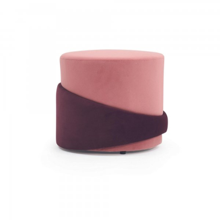 MOBILIER HORECA - Taburet elegant rotund receptie salon cu tapiterie la comanda - PI