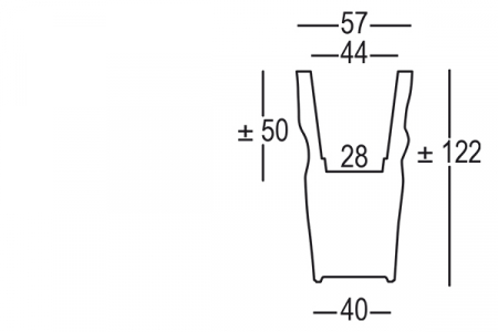 Vas decorativ din polietilena pentru exterior - SAVING SPACE [7]
