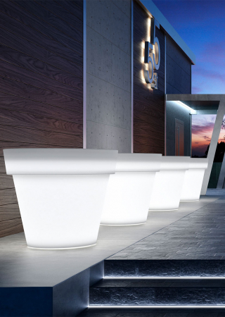 Obiecte decorative luminoase - Vas luminos din polietilena IKON