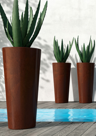 Obiecte decorative - Vase gradina din plastic lucios ILIE