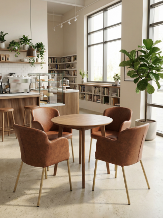 Demifotoliu elegant cu cadru metalic pentru HoReCa - VELA [3]