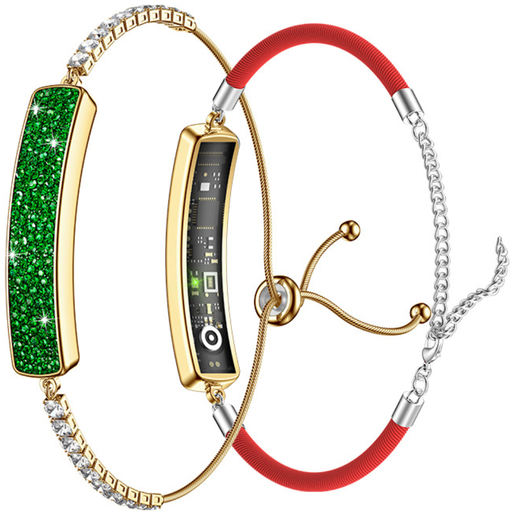 Bratara fitness inteligenta Evolve-x® ARIA, tip bijuterie dama, Bluetooth, monitorizare sanatate, rezistenta la apa [2]