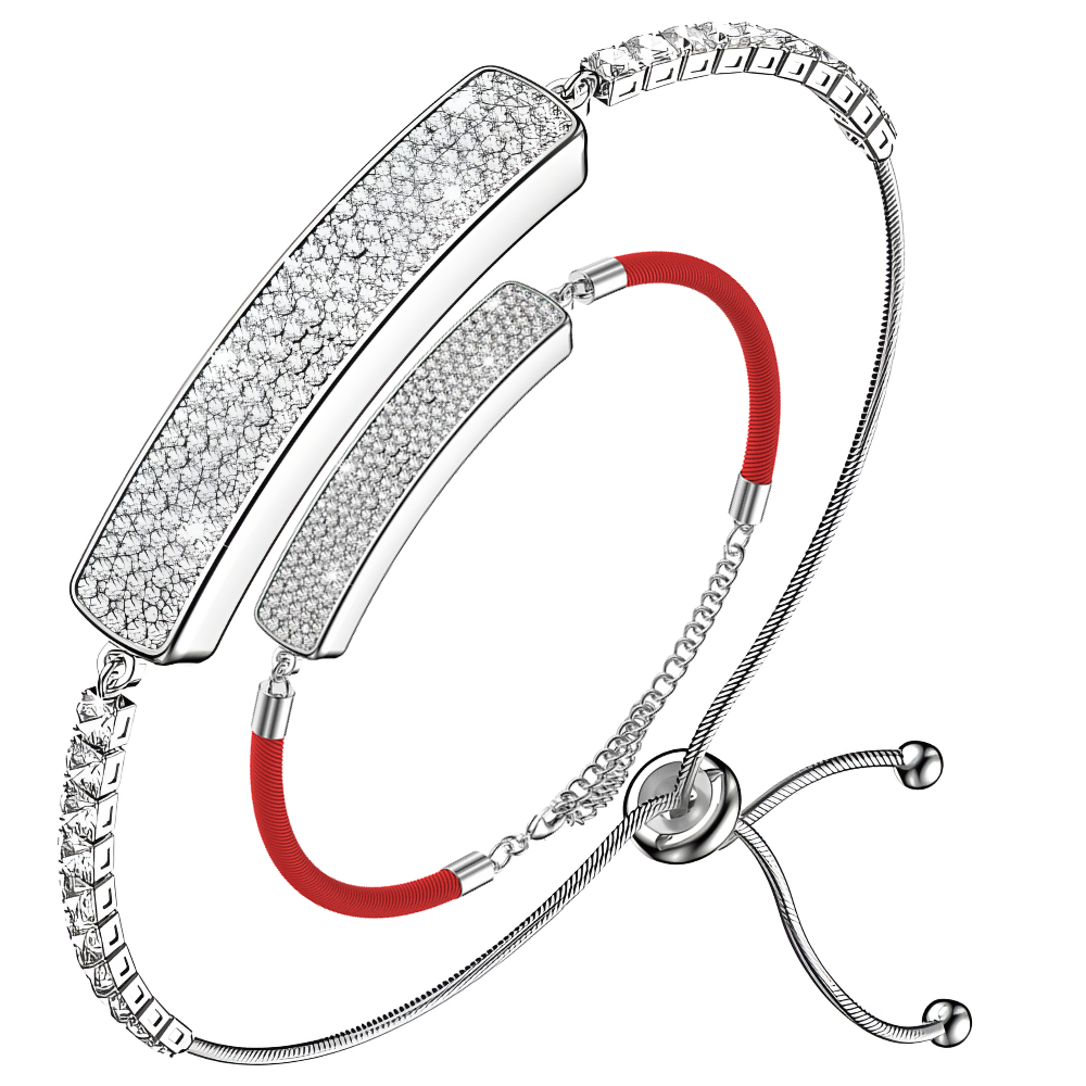 Bratara fitness inteligenta Evolve-x® ARIA, tip bijuterie dama, Bluetooth, monitorizare sanatate, rezistenta la apa [3]