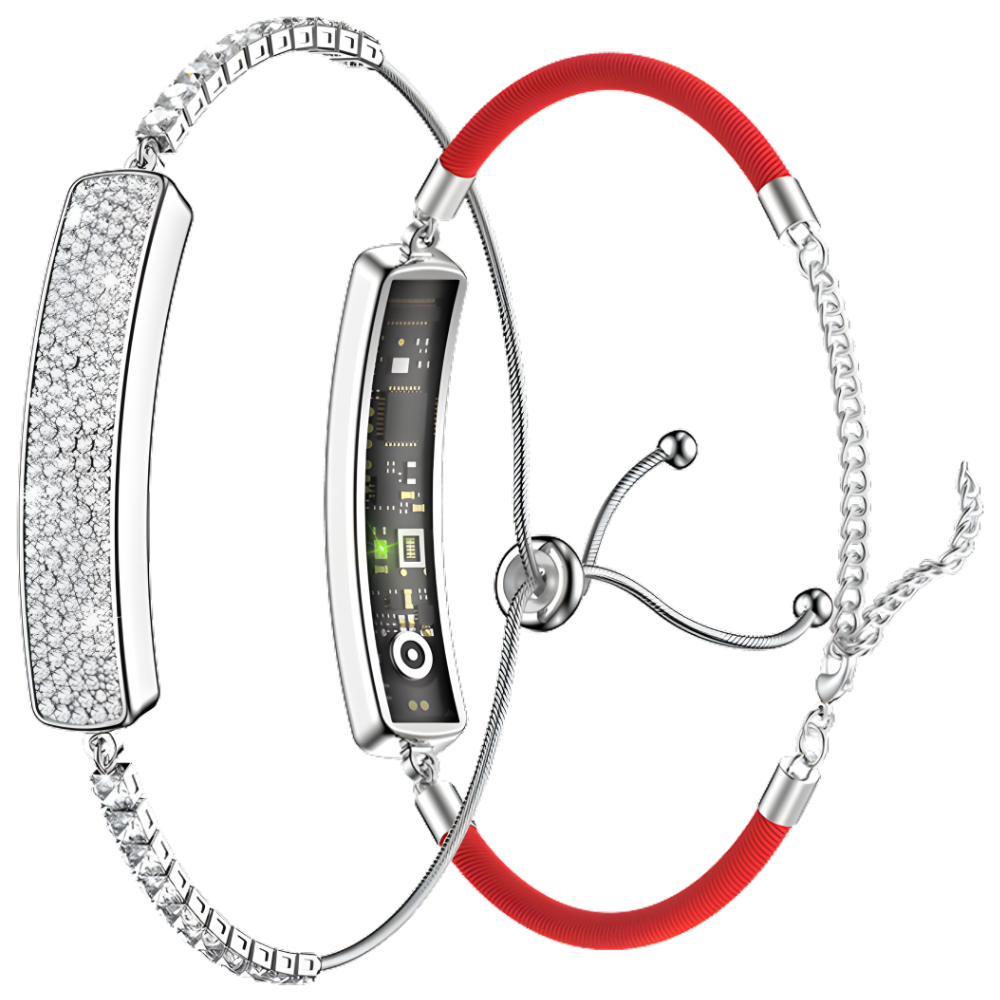 Bratara fitness inteligenta Evolve-x® ARIA, tip bijuterie dama, Bluetooth, monitorizare sanatate, rezistenta la apa [2]