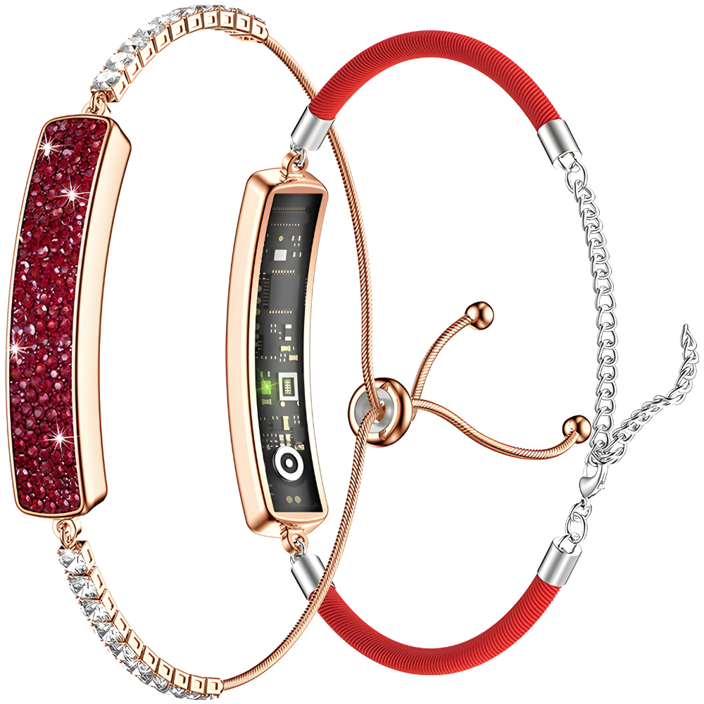 Bratara fitness inteligenta Evolve-x® ARIA, tip bijuterie dama, Bluetooth, monitorizare sanatate, rezistenta la apa [2]