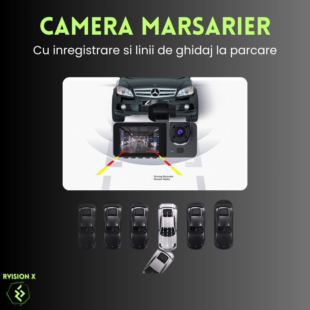 Camera Auto tripla DVR Evolve-x® RVision X1 [10]