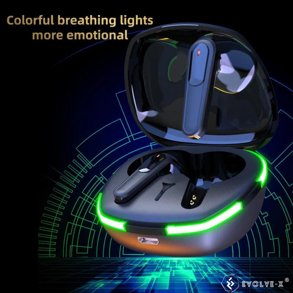 Casti audio wireless Evolve-x® EvoPro60, Bluetooth 5.1, True Wireless Stereo, Control prin atingere, Iluminare LED, Rezistente la apa IPX4, Latenta scazuta, fara fir, Negru [4]