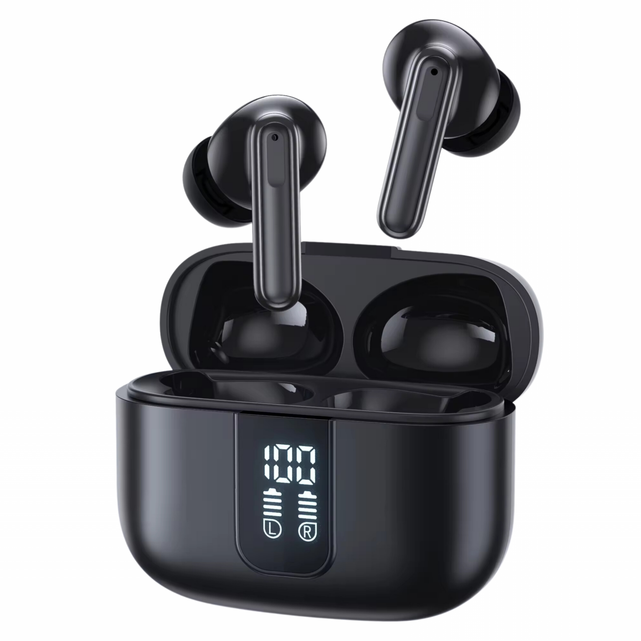 Casti wireless bluetooth Evolve-x® QERE E50 cu Anulare a zgomotului ENC, fara fir, Control touch, 4 Microfoane pentru apeluri, Carcasa magnetica, Incarcare rapida, Rezistente la apa, Bluetooth 5.3 [2]