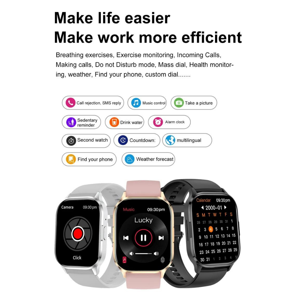 Ceas smartwatch barbati Evolve-x® EvoFitt HK21, ecran AMOLED 2.01 inch, Apeluri si mesaje bluetooth, Functii monitorizare Ritm cardiac, Somn, Nivel oxigen, Tensiune si Calorii, Asistent vocal, IP67, c [23]
