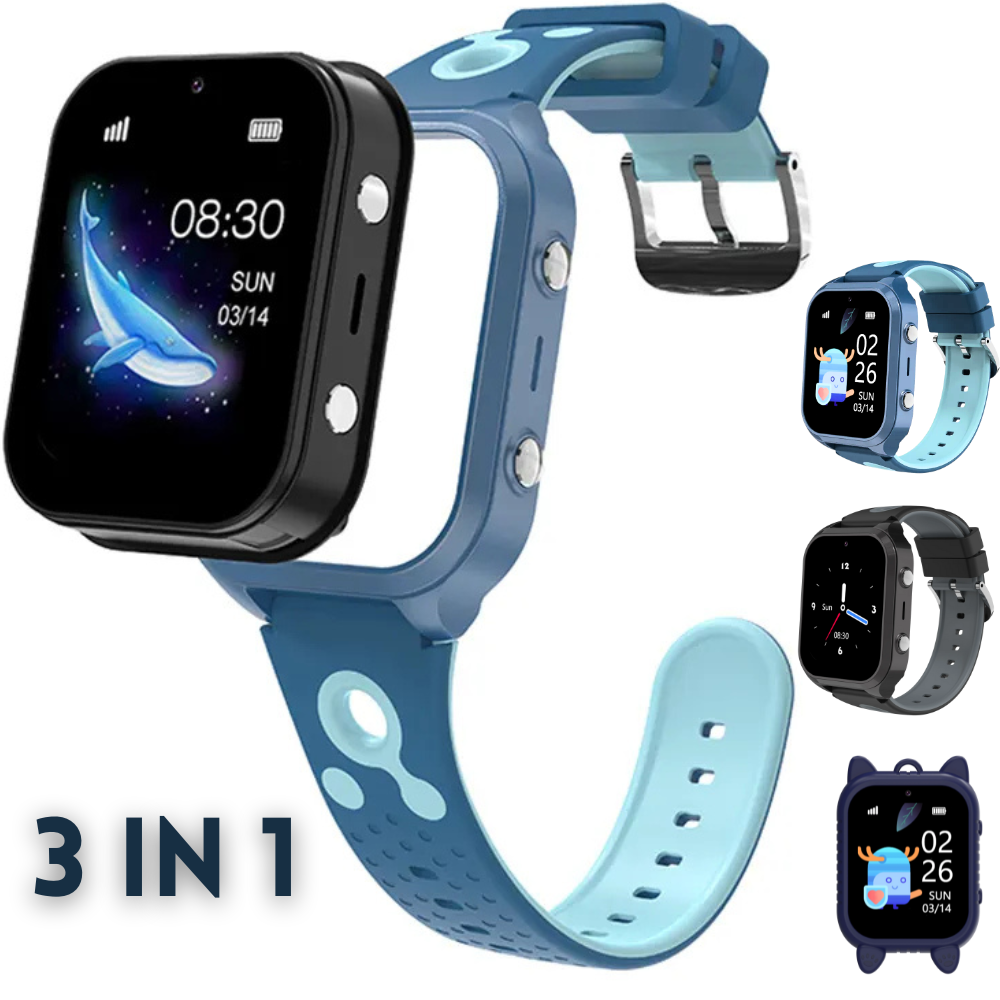 Ceas smartwatch copii Evolve-x® EvoWatch™ KIDS, localizare GPS, SIM 4G, Camera foto, Apel video HD, GeoFence [2]