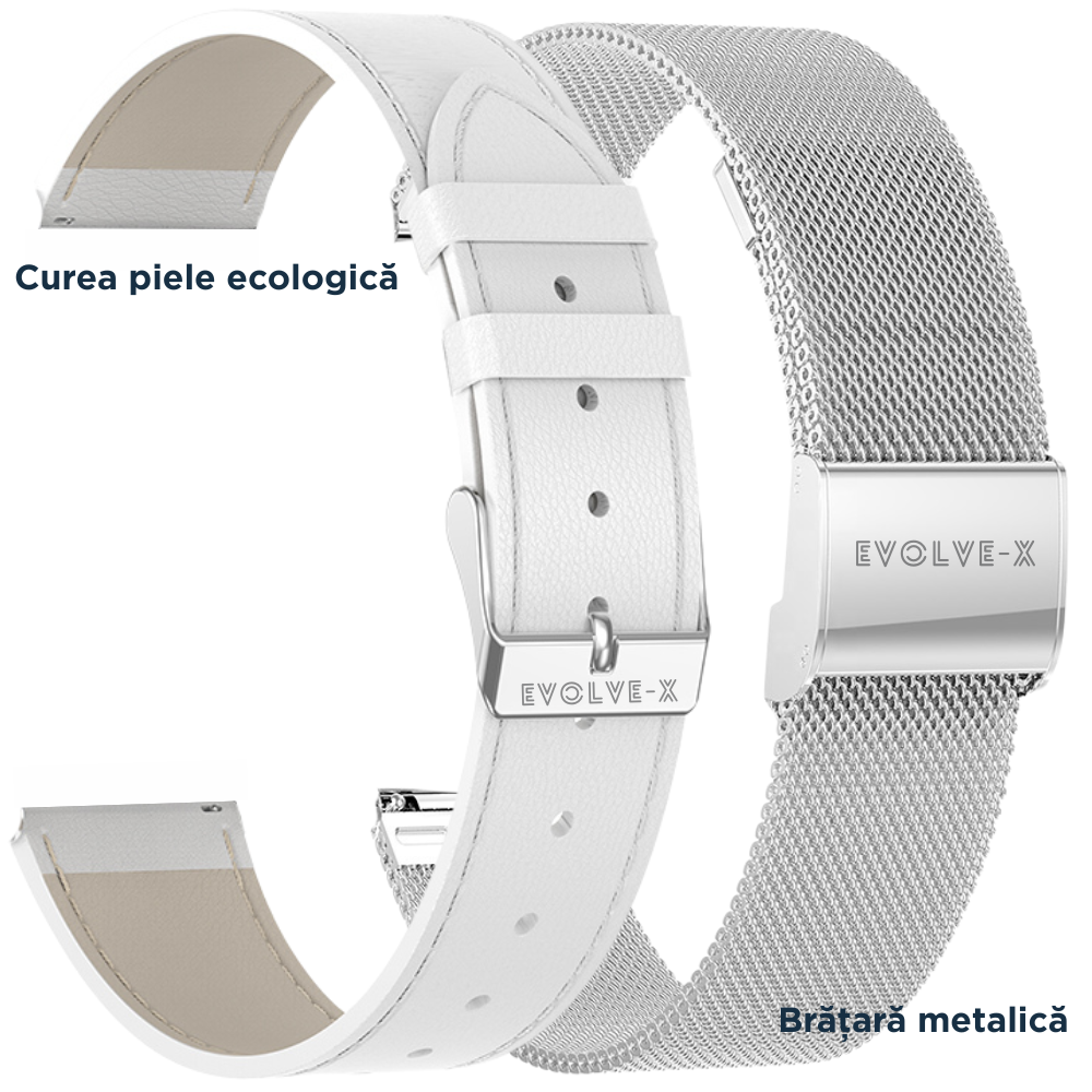 Ceas smartwatch dama Evolve-x® EvoPulse PRO, EKG, Apeluri si mesaje bluetooth, Monitorizare Sanatate [6]