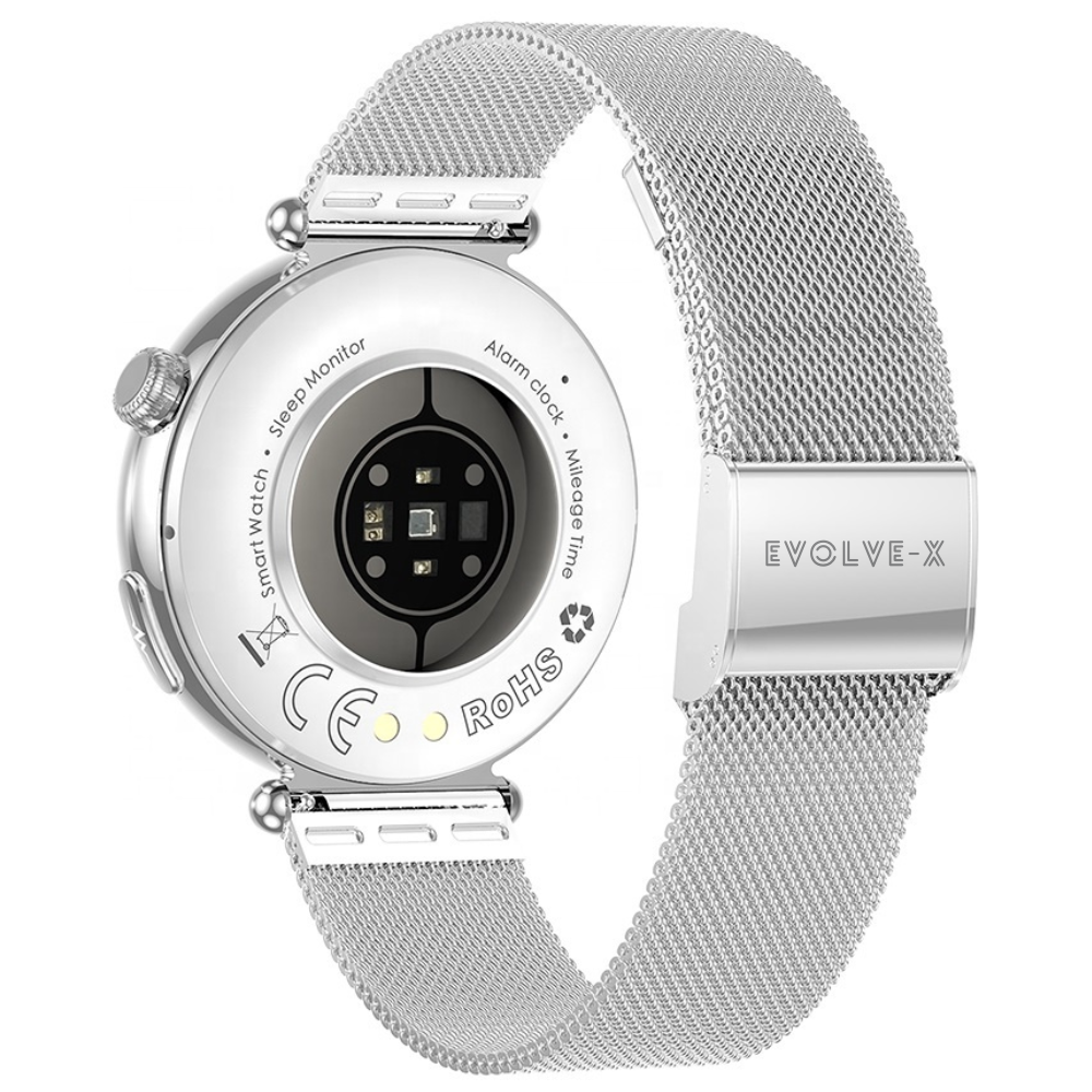 Ceas smartwatch dama Evolve-x® EvoPulse PRO, EKG, Apeluri si mesaje bluetooth, Monitorizare Sanatate [2]