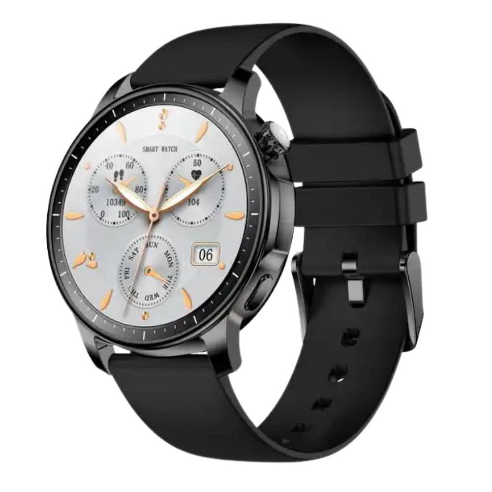 Ceas smartwatch dama Evolve-x® EvoWatch 5, Apeluri si notificari bluetooth, Monitorizare sanatate si Fitness, Negru [4]