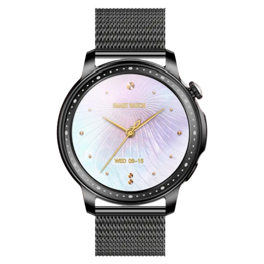 Ceas smartwatch dama Evolve-x® EvoWatch 5, Apeluri si notificari bluetooth, Monitorizare sanatate si Fitness, Negru [3]