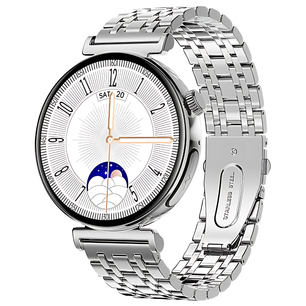 Ceas smartwatch dama Evolve-x® EvoPulse PRO, EKG, Apeluri si mesaje bluetooth, Monitorizare Sanatate [2]
