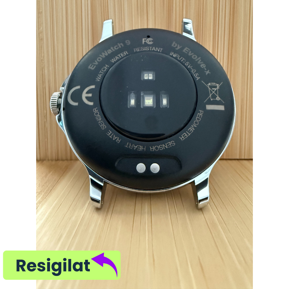 RESIGILAT: Ceas smartwatch dama Evolve-x® EvoWatch 9 cu Apeluri si mesaje bluetooth, Monitorizare sanatate si Asistent vocal, 2 bratari incluse [7]