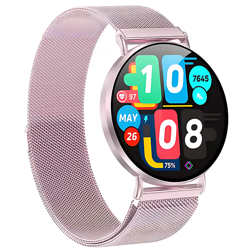 Ceas smartwatch dama Evolve-x® EvoWatch10 PRO, Apeluri si Notificari bluetooth, Monitorizare Sanatate [5]