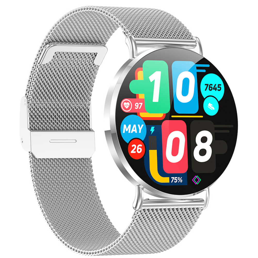 Ceas smartwatch dama Evolve-x® EvoWatch10 PRO, Apeluri si Notificari bluetooth, Monitorizare Sanatate [3]