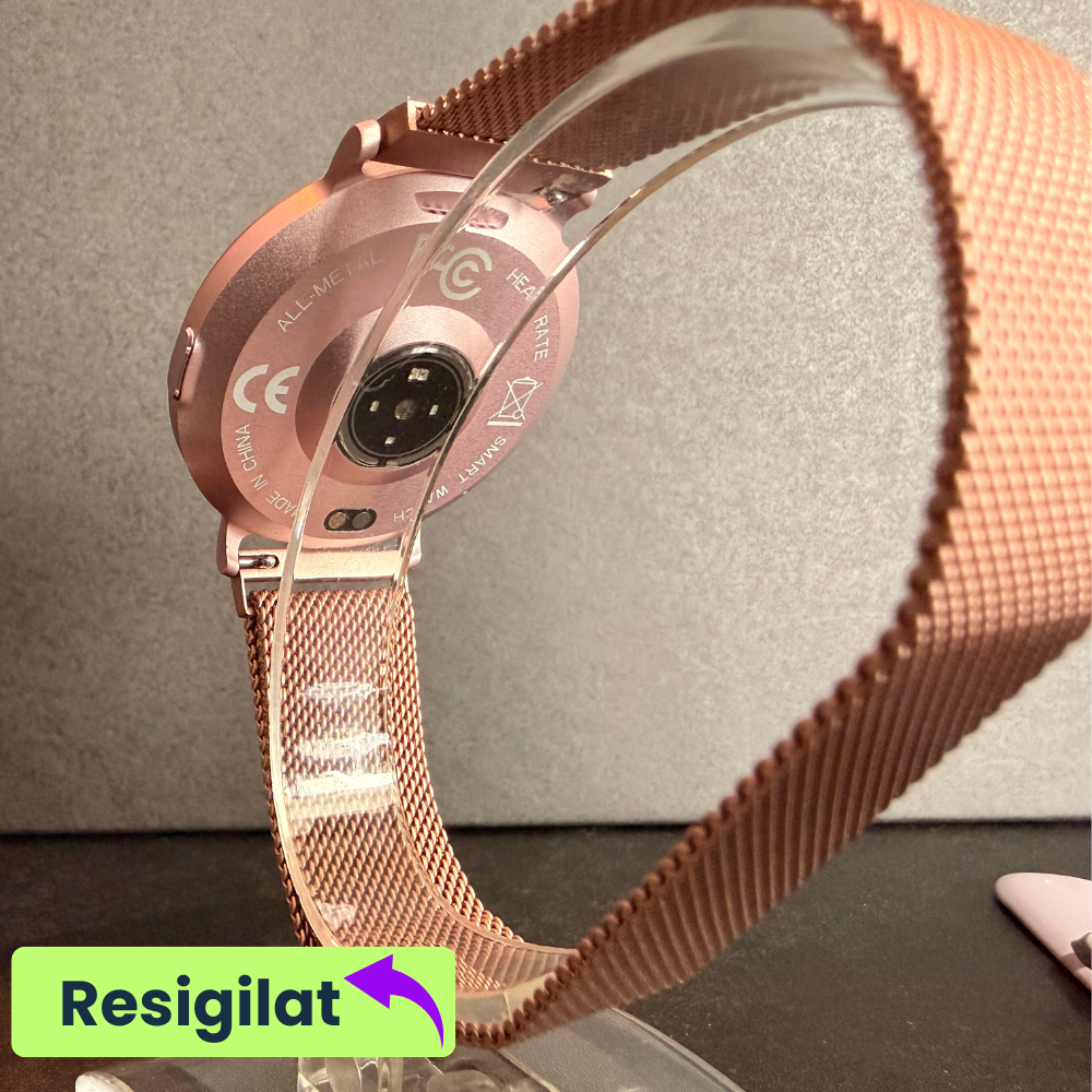 RESIGILAT: Ceas smartwatch dama Evolve-x® EvoWatch10 PRO, Apeluri si Notificari bluetooth, Monitorizare Sanatate [7]