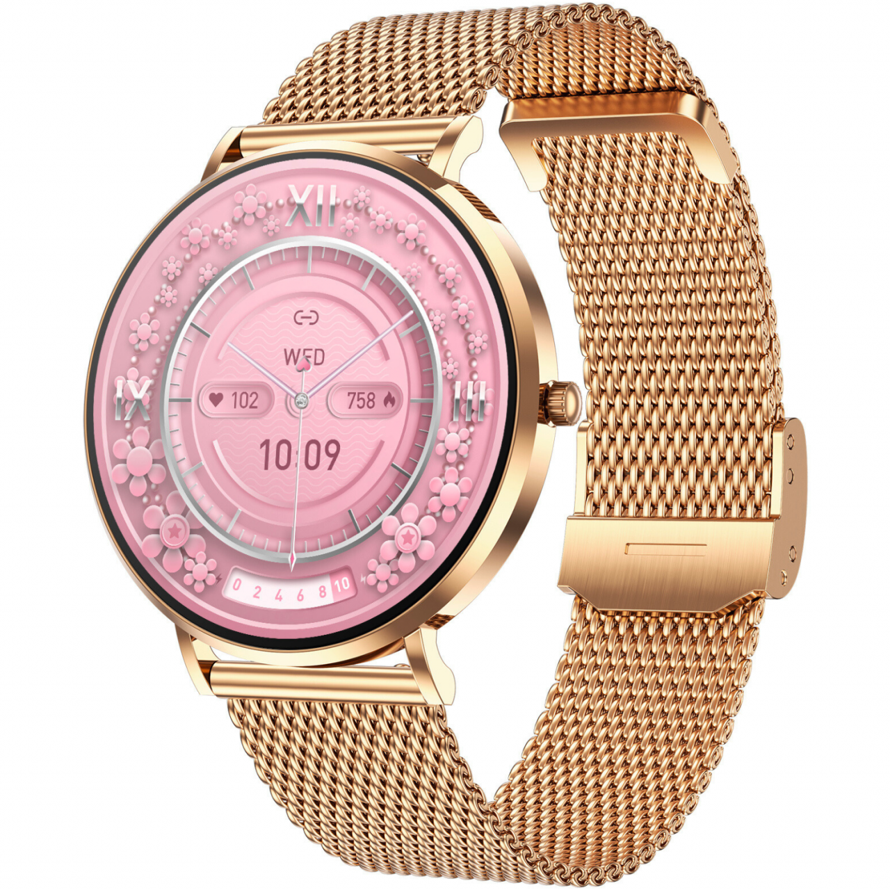 Ceas smartwatch dama Evolve-x® EvoWatch10 Ultra, Apeluri si Notificari bluetooth, Monitorizare Sanatate [5]