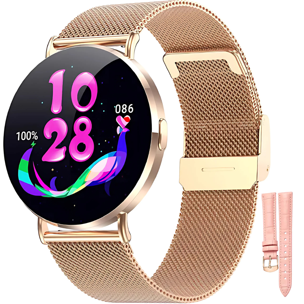 Ceas smartwatch dama Evolve-x® EvoWatch10 PRO, Apeluri si Notificari bluetooth, Monitorizare Sanatate [3]