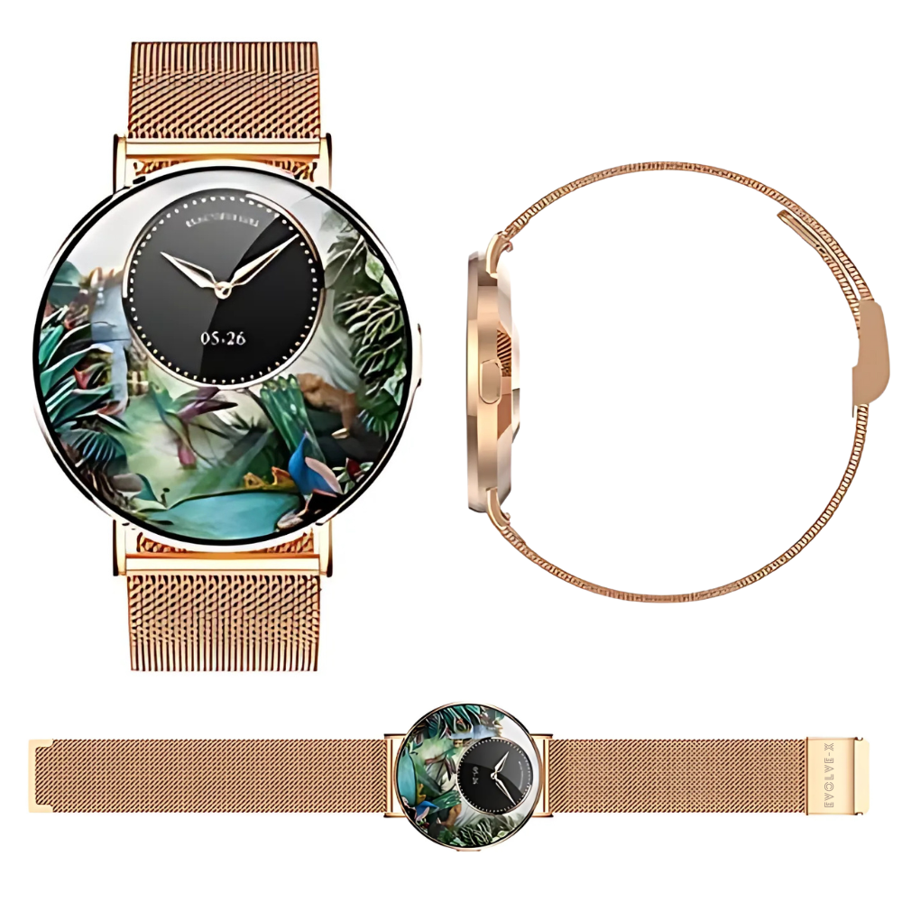 Ceas smartwatch dama Evolve-x® EvoWatch10 PRO, Apeluri si Notificari bluetooth, Monitorizare Sanatate [4]