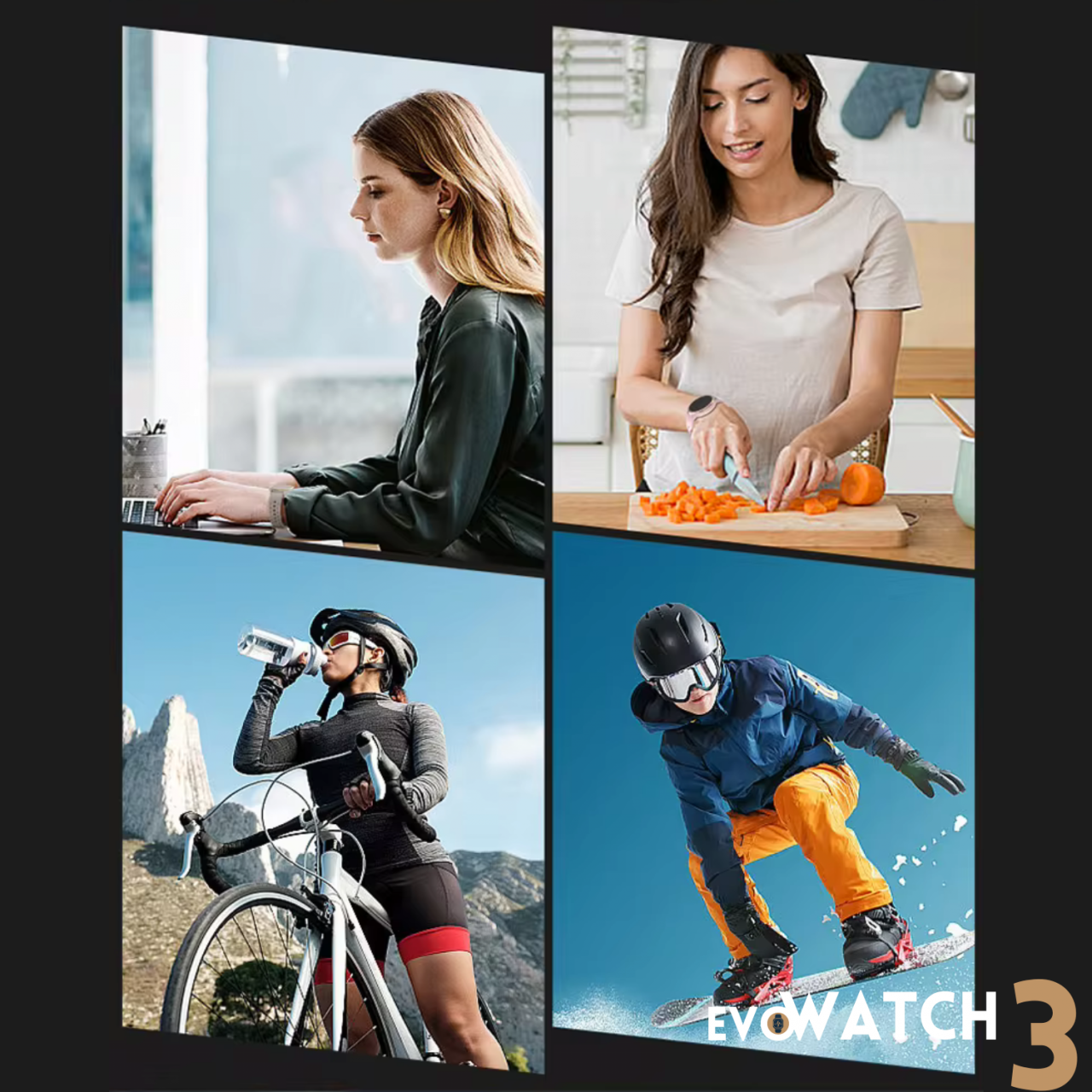 Ceas smartwatch dama Evolve-x® EvoWatch3, Apeluri si Notificari bluetooth, Monitorizare sanatate si Functii fitness [15]