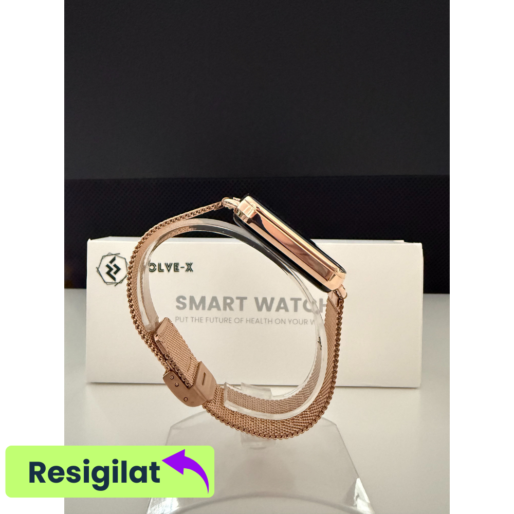 RESIGILAT: Ceas smartwatch dama Evolve-x® EvoWatch4, Apeluri si Notificari bluetooth, Monitorizare sanatate si Functii fitness [4]