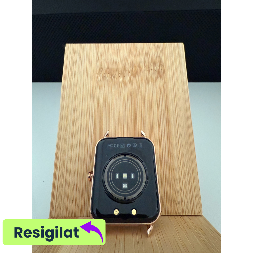 RESIGILAT: Ceas smartwatch dama Evolve-x® EvoWatch4, Apeluri si Notificari bluetooth, Monitorizare sanatate si Functii fitness [6]