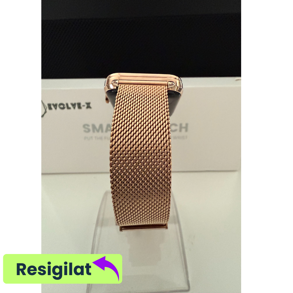 RESIGILAT: Ceas smartwatch dama Evolve-x® EvoWatch4, Apeluri si Notificari bluetooth, Monitorizare sanatate si Functii fitness [5]