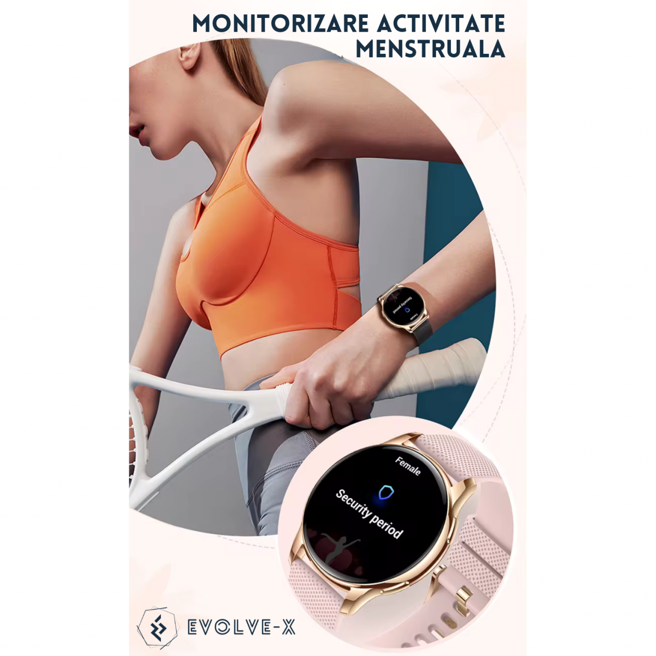 Ceas smartwatch dama Evolve-x® PRO 10 [14]