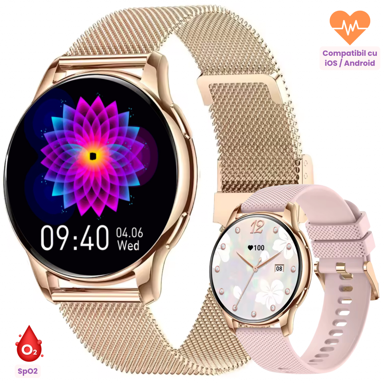 Ceas smartwatch dama Evolve-x® PRO 10 [2]