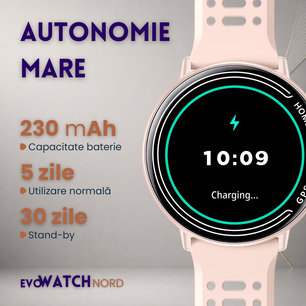 Ceas smartwatch dama, fitness, sport, meniu in limba romana, functie apel Bluetooth, notificari, ecran 1.39", monitorizare puls, tensiune, oxigen si somn, 2 bratari incluse, compatibil iOS si Android [21]