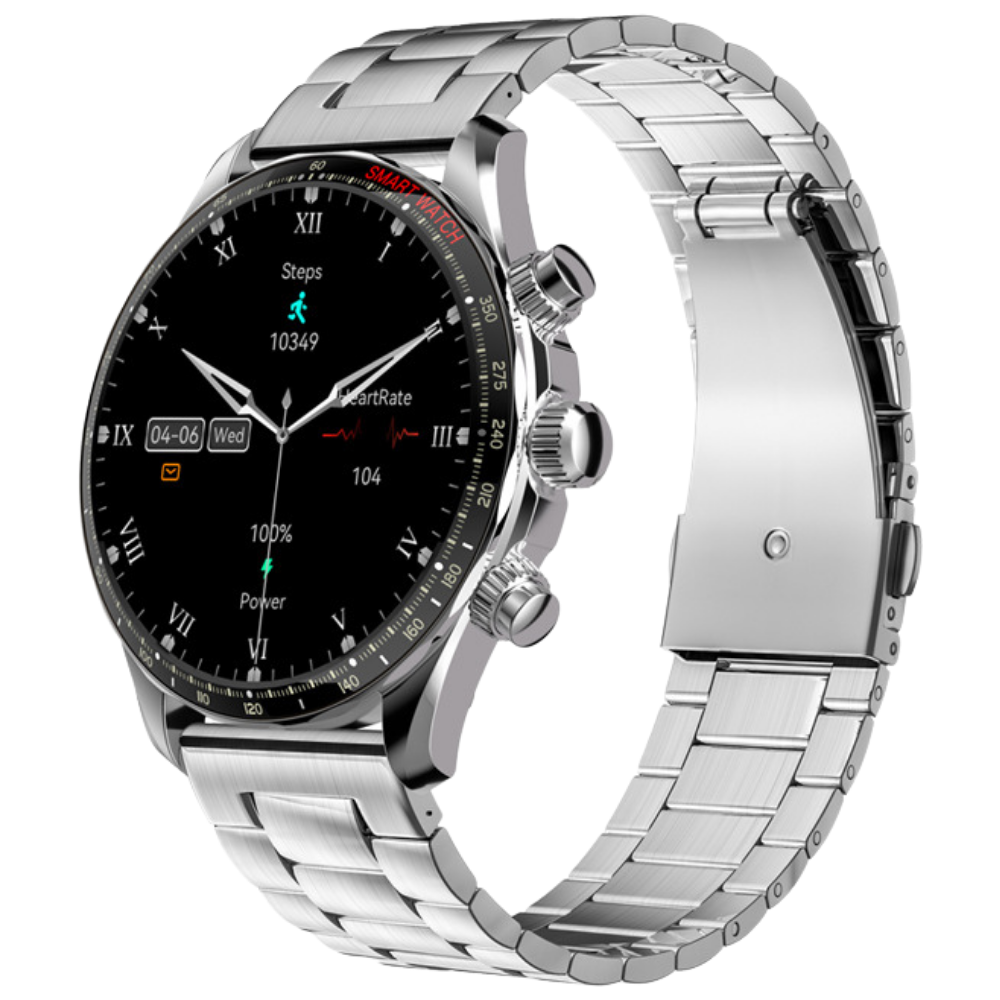Ceas smartwatch EvoFitt KM68, ecran AMOLED, Apeluri si mesaje bluetooth, Functii monitorizare Ritm cardiac, Somn, Nivel oxigen, Tensiune si Calorii, Asistent vocal, IP68, compatibil iOS si Android [2]