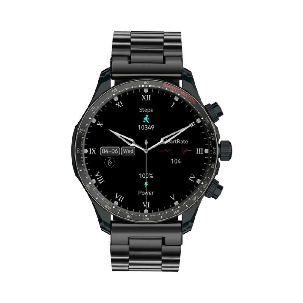 Ceas smartwatch Evolve-x® EvoFitt KM68, ecran AMOLED, Apeluri si mesaje bluetooth, Functii monitorizare Ritm cardiac, Somn, Nivel oxigen, Tensiune si Calorii, Asistent vocal, IP68, compatibil iOS si A [3]