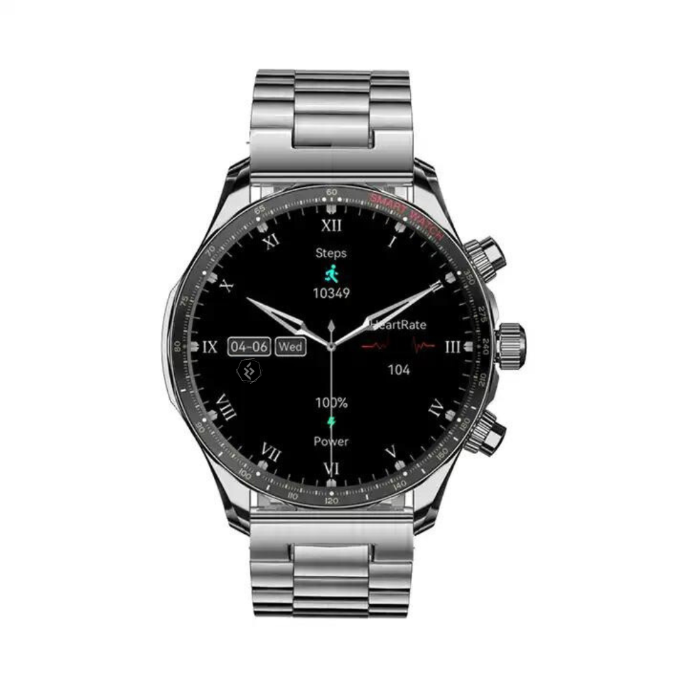 Ceas smartwatch Evolve-x® EvoFitt KM68, ecran AMOLED, Apeluri si mesaje bluetooth, Functii monitorizare Ritm cardiac, Somn, Nivel oxigen, Tensiune si Calorii, Asistent vocal, IP68, compatibil iOS si A [4]