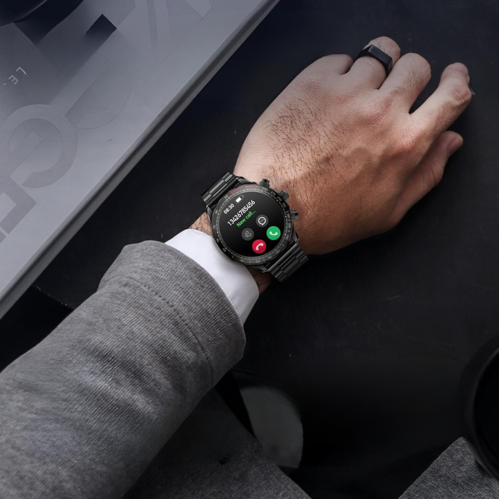 Ceas smartwatch EvoFitt KM68, ecran AMOLED, Apeluri si mesaje bluetooth, Functii monitorizare Ritm cardiac, Somn, Nivel oxigen, Tensiune si Calorii, Asistent vocal, IP68, compatibil iOS si Android [18]