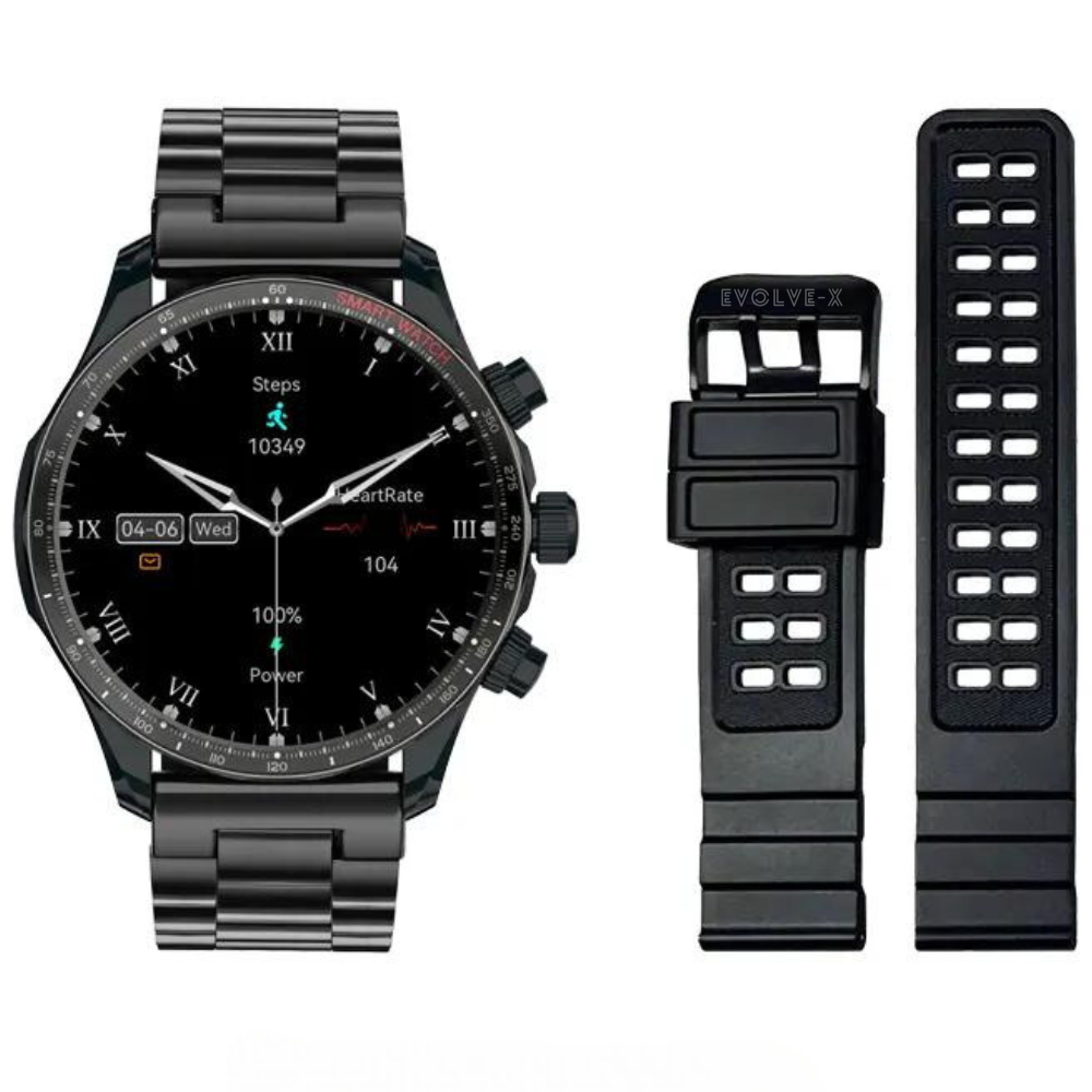Ceas smartwatch EvoFitt KM68, ecran AMOLED, Apeluri si mesaje bluetooth, Functii monitorizare Ritm cardiac, Somn, Nivel oxigen, Tensiune si Calorii, Asistent vocal, IP68, compatibil iOS si Android [5]