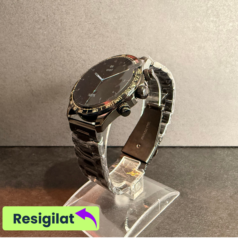 RESIGILAT: Ceas smartwatch Evolve-x® EvoFitt KM68, ecran AMOLED, Apeluri si mesaje bluetooth, Functii monitorizare Ritm cardiac, Somn, Nivel oxigen, Tensiune si Calorii, Asistent vocal, IP68, compatib [3]