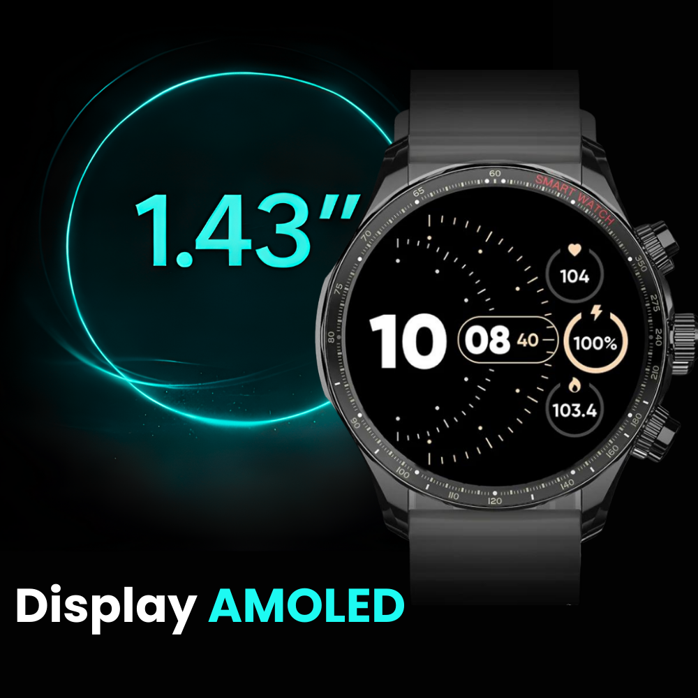 Ceas smartwatch EvoFitt KM68, ecran AMOLED, Apeluri si mesaje bluetooth, Functii monitorizare Ritm cardiac, Somn, Nivel oxigen, Tensiune si Calorii, Asistent vocal, IP68, compatibil iOS si Android [4]