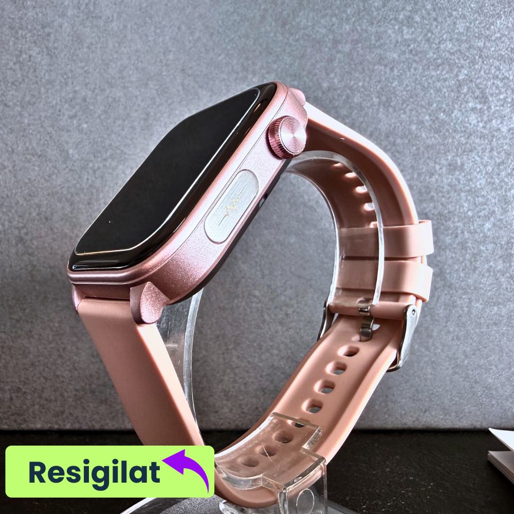 RESIGILAT: Ceas smartwatch Evolve-x® EvoPulse PRO, EKG, Apeluri si mesaje bluetooth, Monitorizare Sanatate, rose gold [7]
