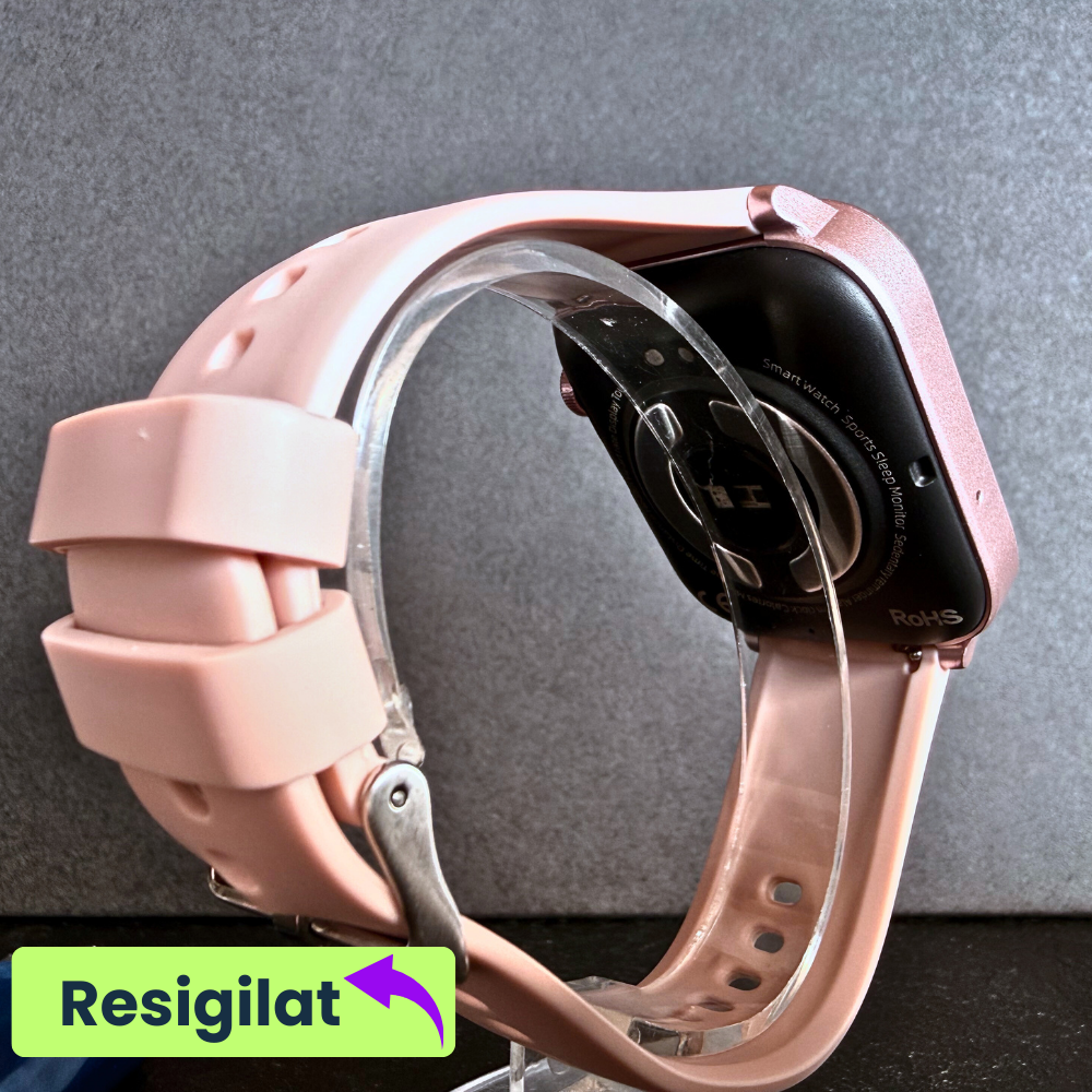RESIGILAT: Ceas smartwatch Evolve-x® EvoPulse PRO, EKG, Apeluri si mesaje bluetooth, Monitorizare Sanatate, rose gold [4]