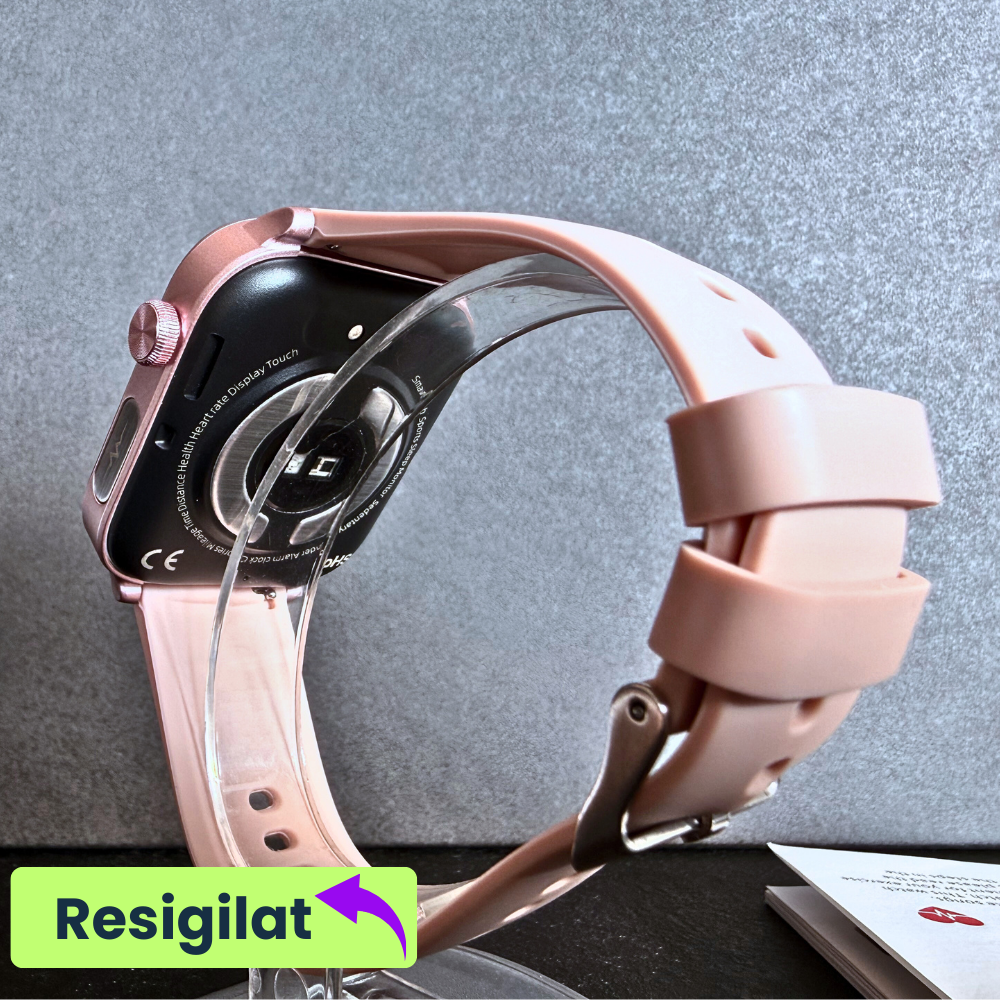 RESIGILAT: Ceas smartwatch Evolve-x® EvoPulse PRO, EKG, Apeluri si mesaje bluetooth, Monitorizare Sanatate, rose gold [5]