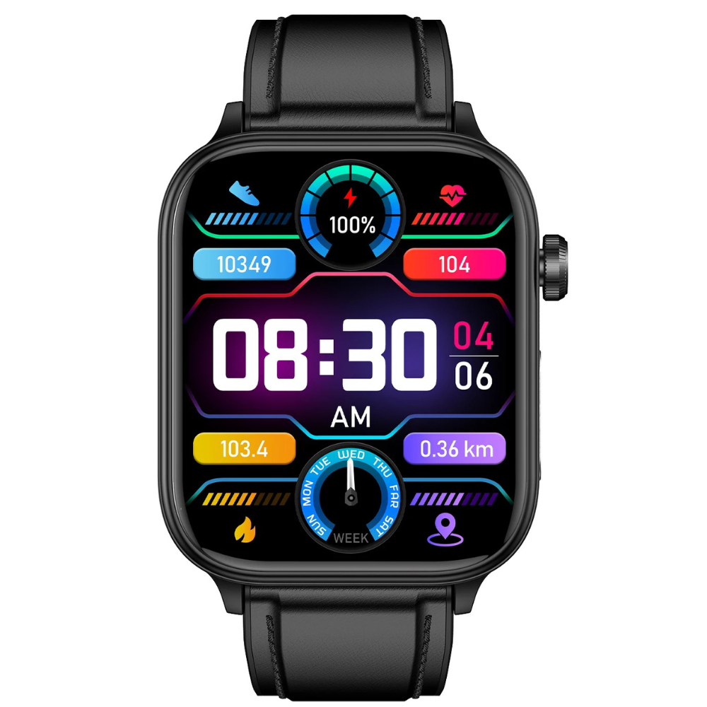 Ceas smartwatch Evolve-x® EvoPulse PRO, EKG, Apeluri si mesaje bluetooth, Monitorizare Sanatate, negru [3]