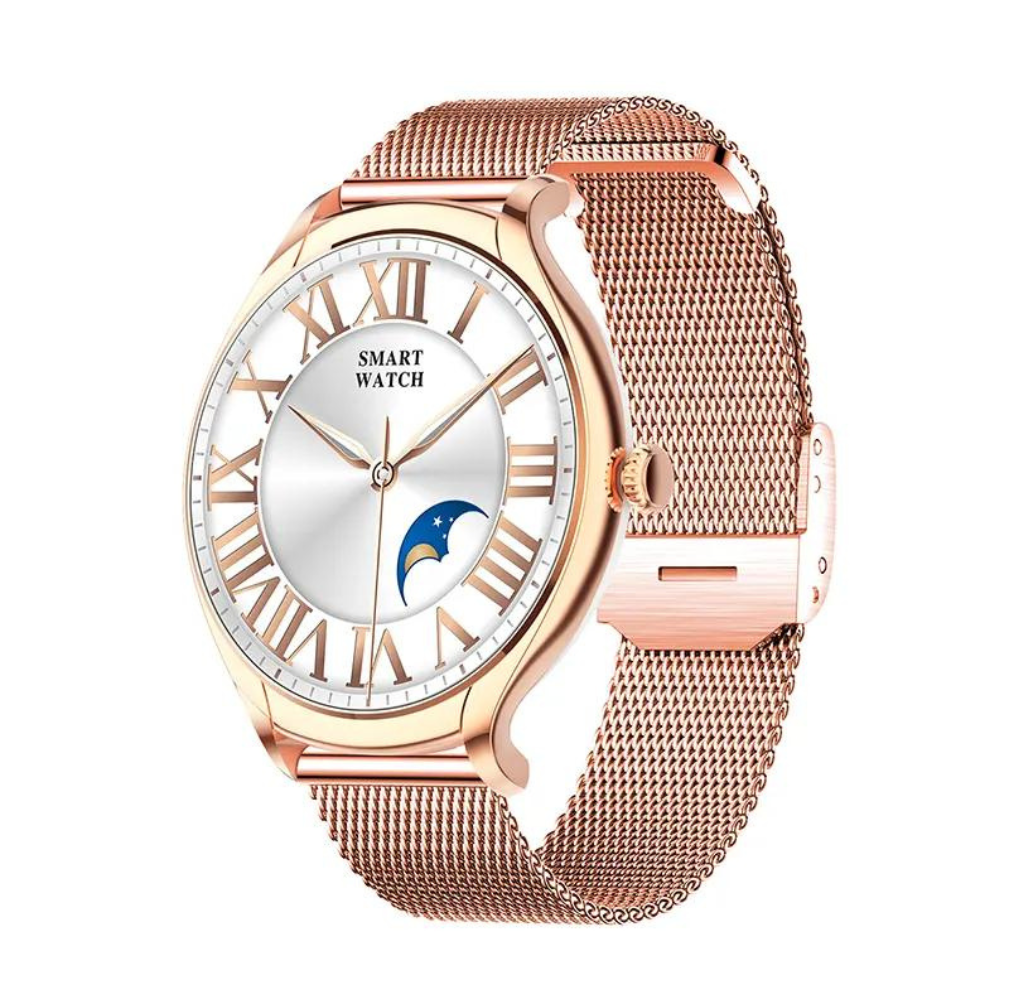 Ceas Smartwatch EvoWatch2 Slim, Functii fitness, Monitorizare Ritm Cardiac, Oximetru SpO2, Calorii, Notificari, Apeluri, 2 bratari incluse [3]