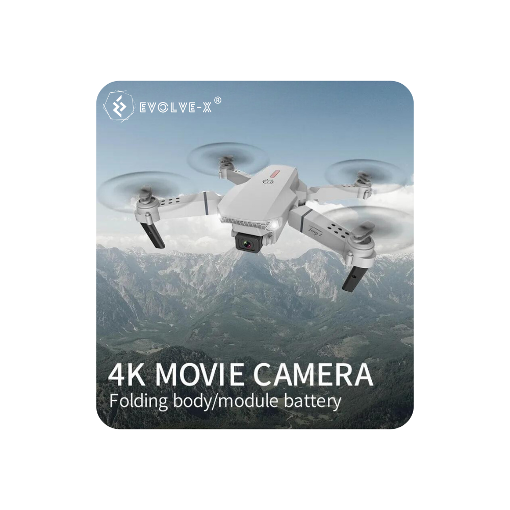 Drona pliabila Evolve-x® E88, Camera duala UHD 4K, Functie mentinere pozitie, Unghi 120°, Rulare 360°, Telecomanda pliabila, Functie foto prin gesturi, Potrivita pentru copii, Aplicatie Android/iOS, W [7]